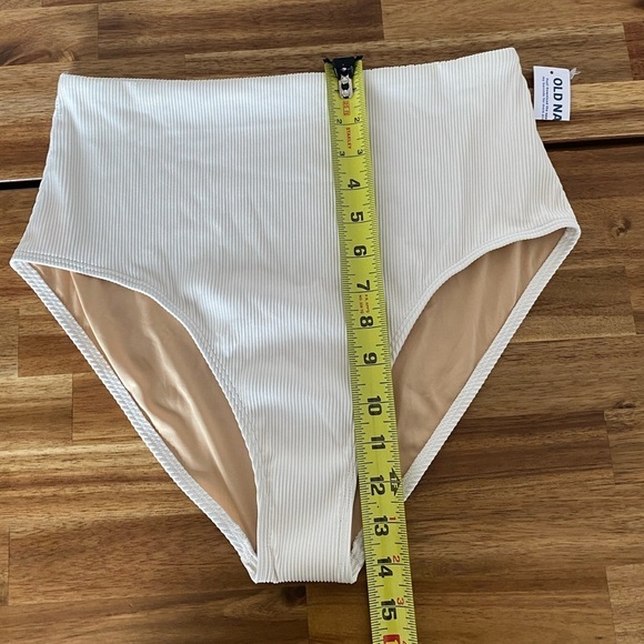 Old Navy High Rise swim bottoms Creme De La Creme. NWT - Picture 7 of 13